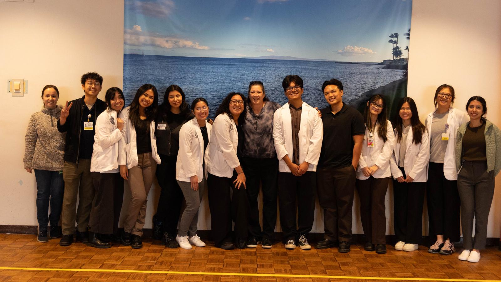 Dr. Jill Ross and nursing students