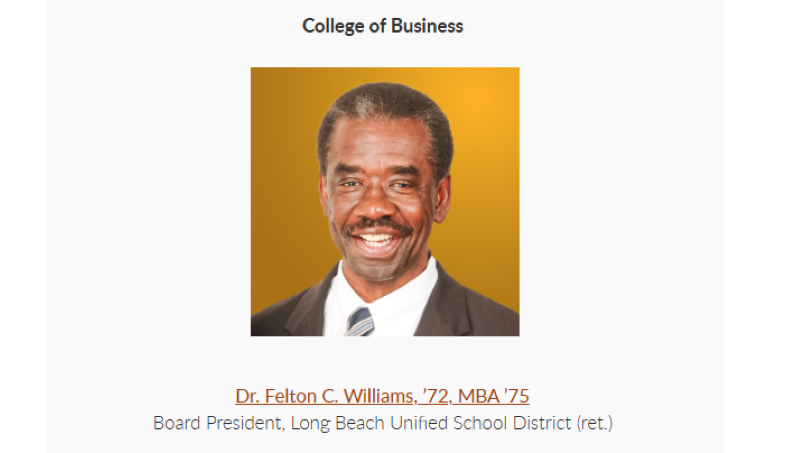 Felton Williams College of Business 2025