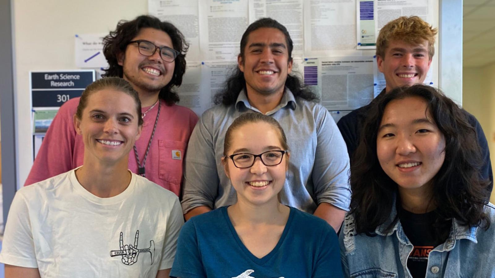 Alyssa Abbey and student researchers
