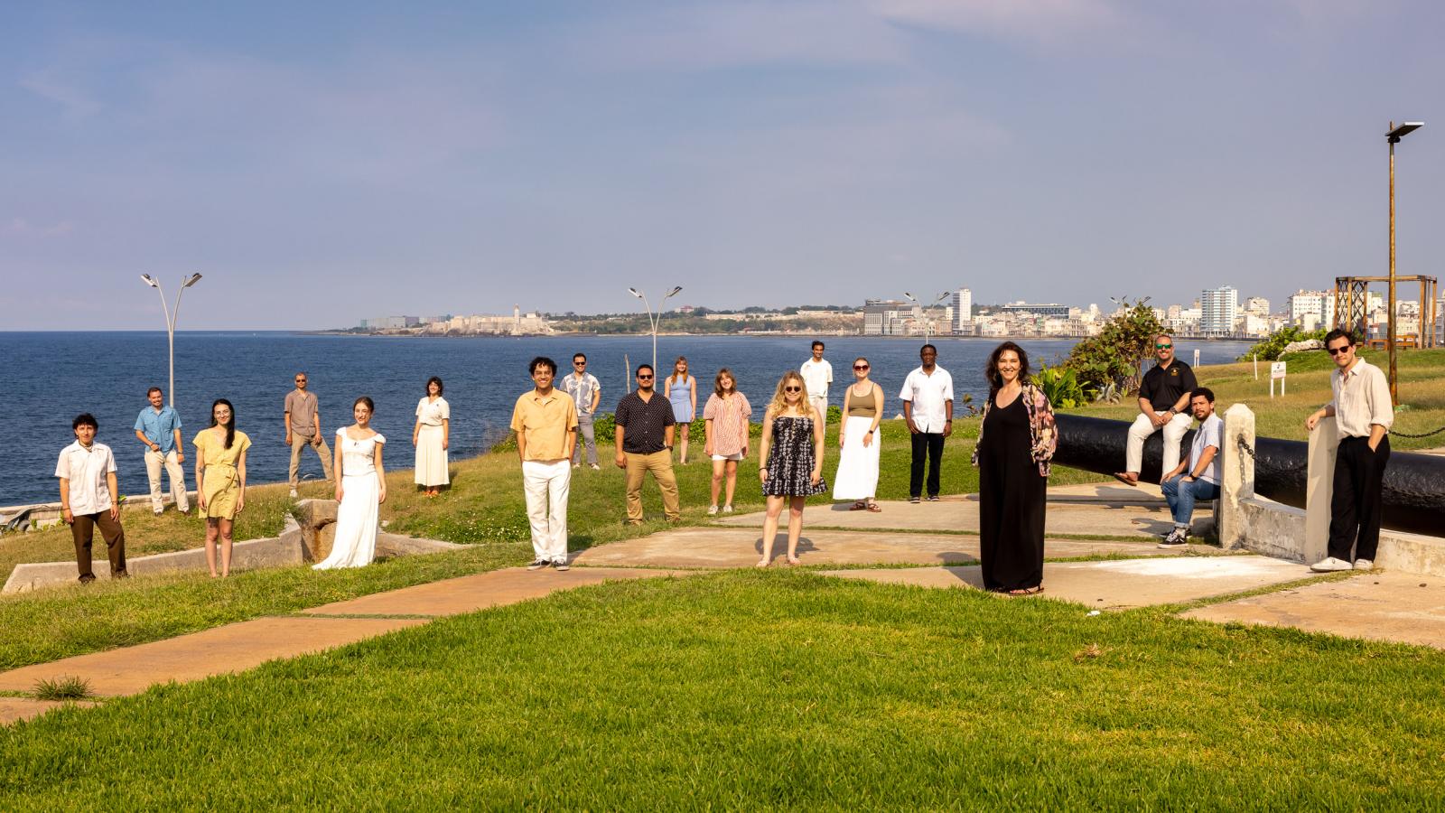 Pacific Standard Time Vocal Jazz members in Havana