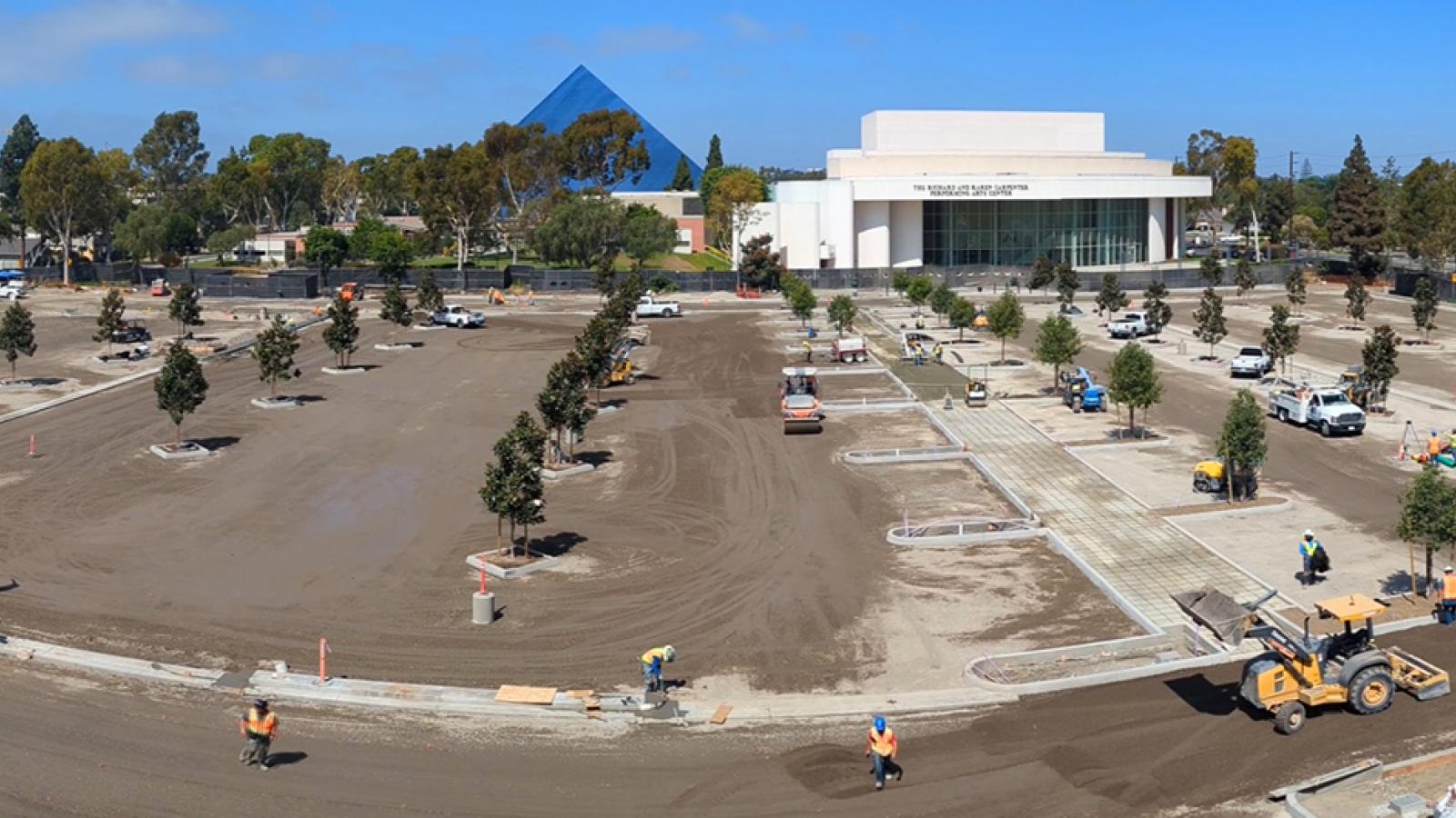 Construction in Parking Lot G12