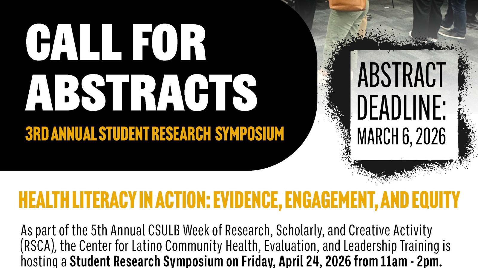 Call for Abstracts for Student Research Symposium