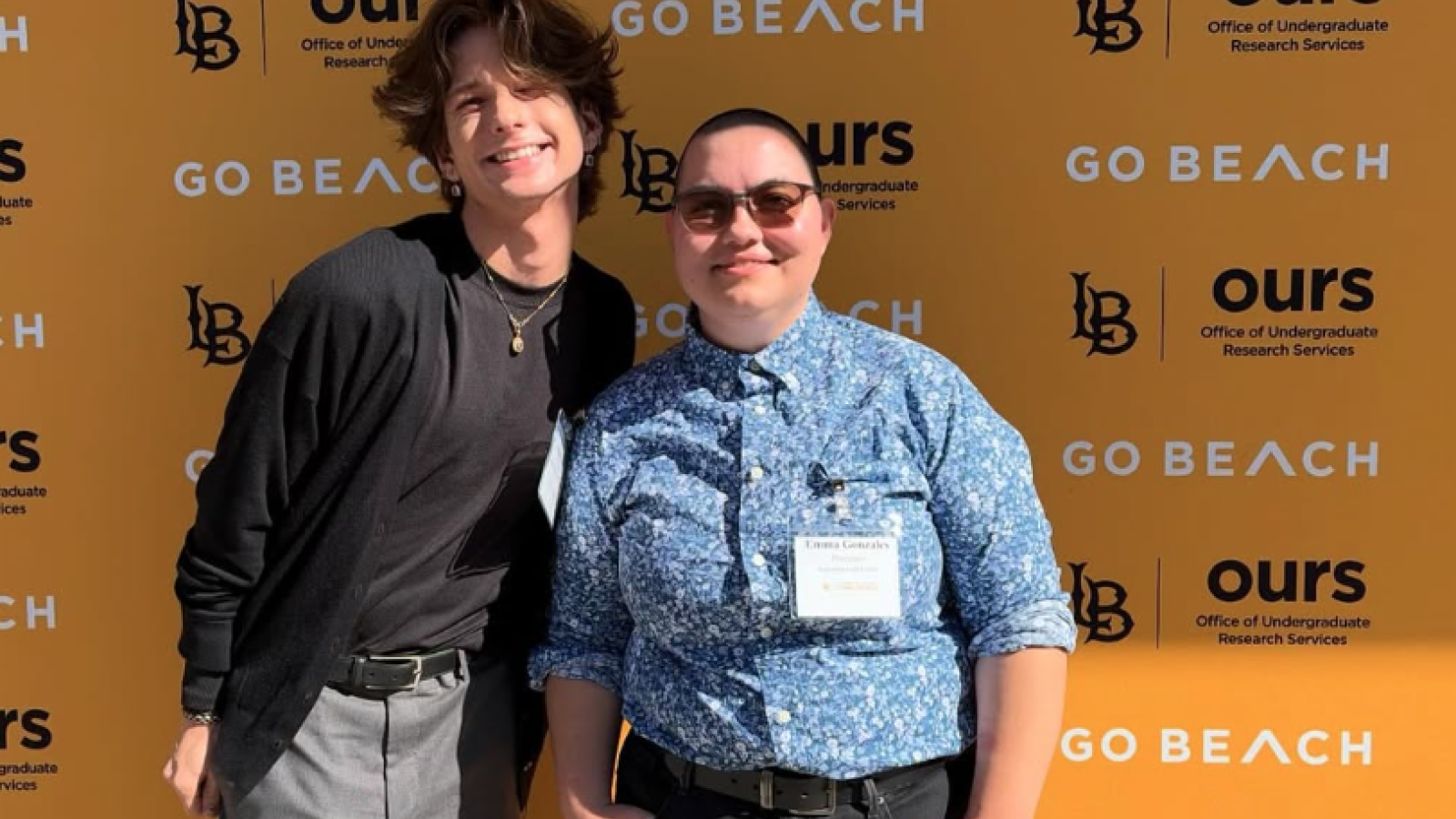 Emma and Adam at the CSULB Student Research Competition