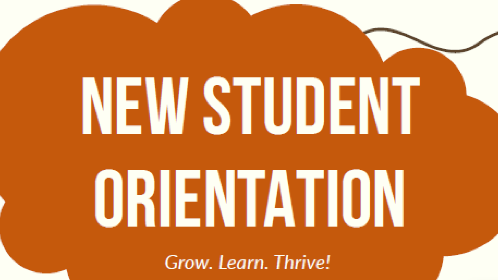 New student orientation banner