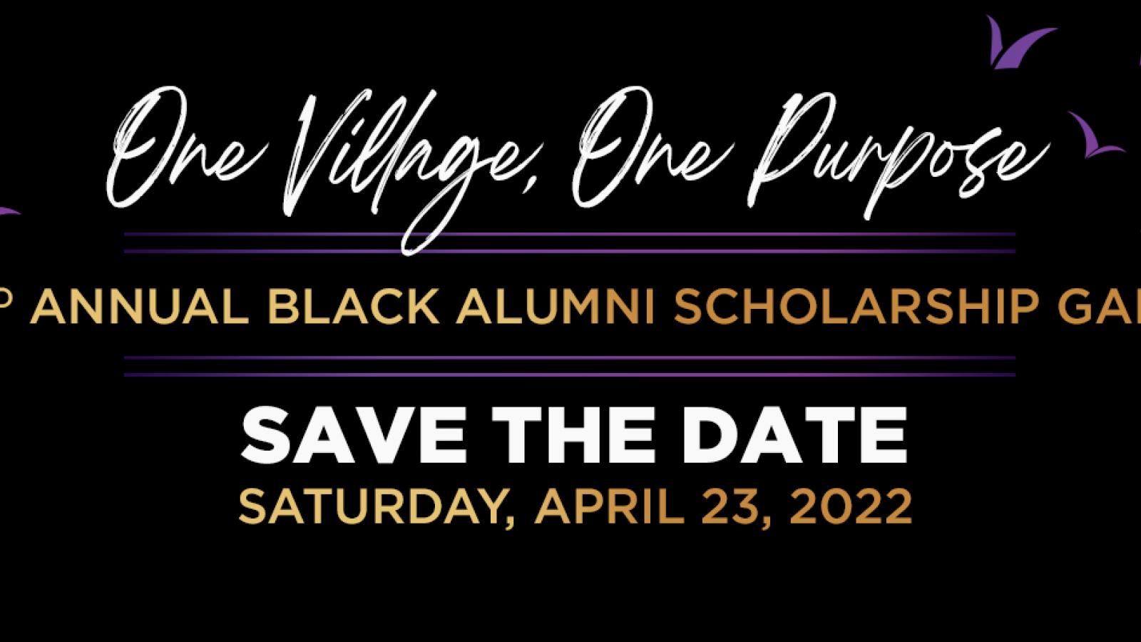Banner for 2nd Annual Scholarship Gala