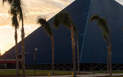 Pyramid at sunrise