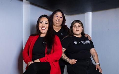Wynn Nguyen, Irene Sotelo and Selena Lopez from Project Rebound