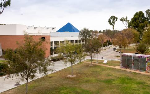 campus with Pyramid in background