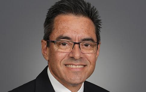 A portrait of College of Business Dean Mark Suazo