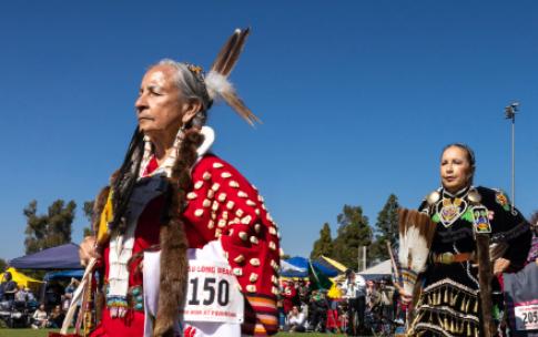 Native American dancers at CSULB Pow Wow 2025
