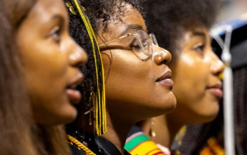 African American students during Cultural Graduation Celebration