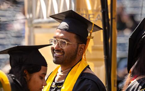 A CSULB graduate at Commencement