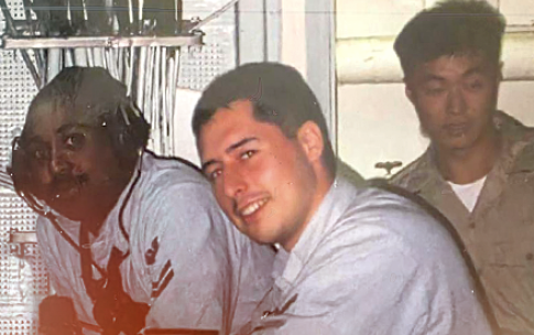Dan Montoya in the U.S. Navy