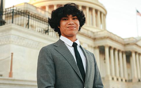 CSULB congressional intern Andre Achacon