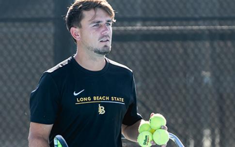 Long Beach State women's tennis Coach Gertjan De Wilder