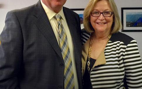 Chancellor Timothy White and Jane Close Conoley