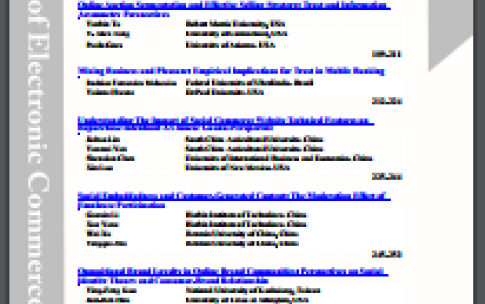 Journal of Electronic Commerce Research 