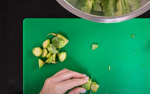 cutting vegetables