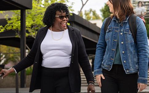 Naomi Rainey-Pierson with student