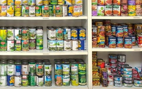 Well-stocked pantry