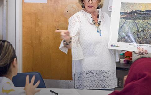 teacher in classroom