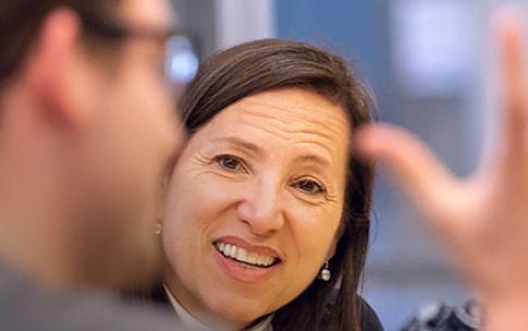 Lt. Gov. Eleni Kounalakis visits campus