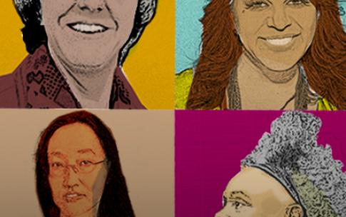 illustration of csulb women