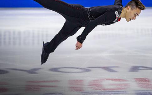 Skater Dinh Tran leaps in air