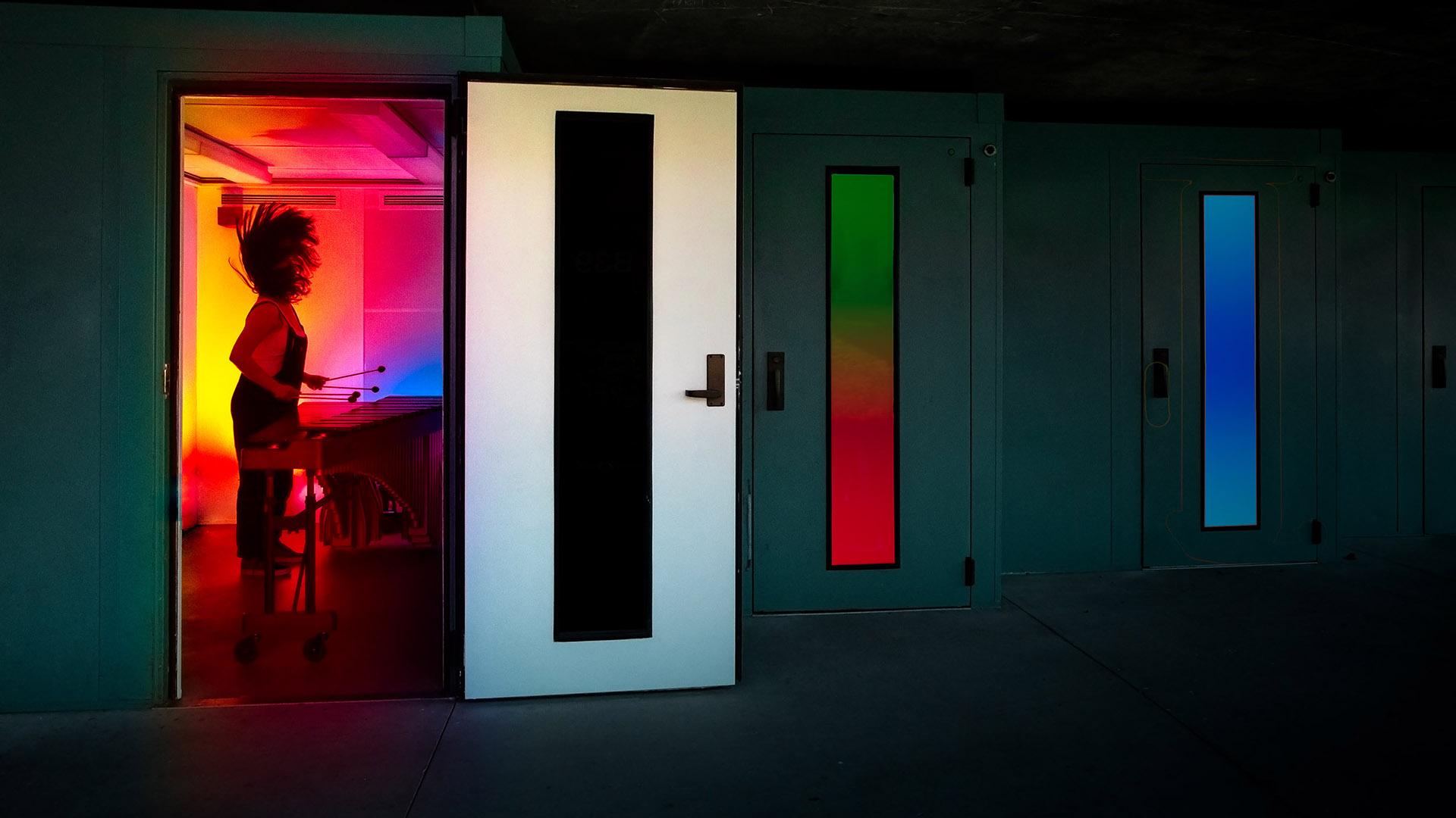 A colorful campus lab
