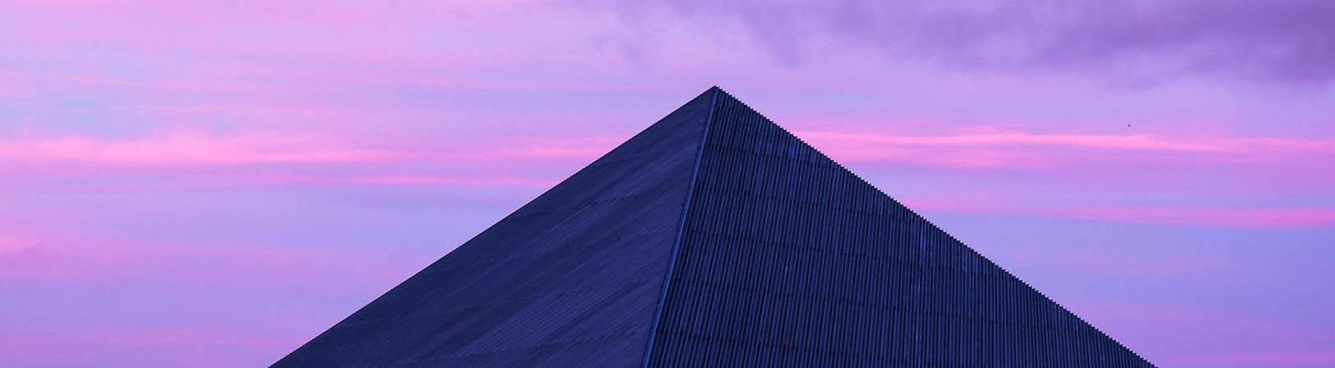 Walter Pyramid at Sunset