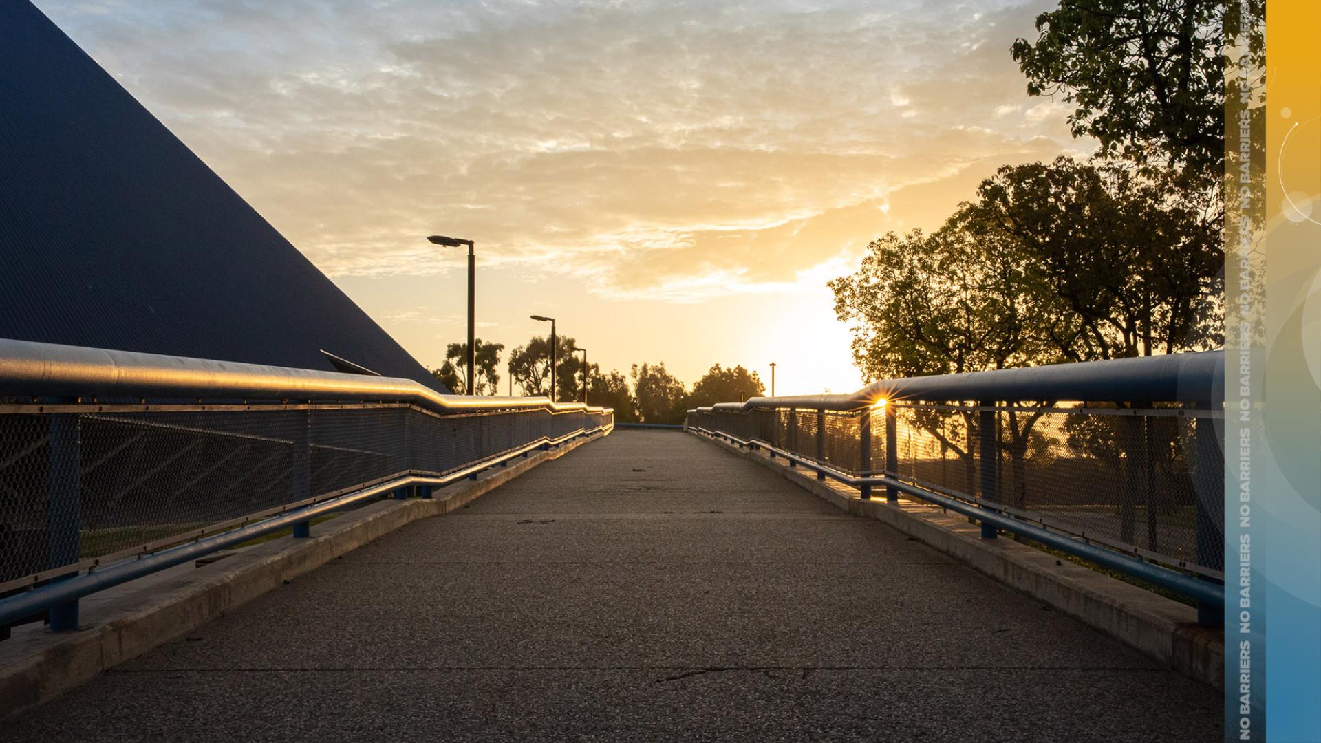 Campus shot of sun rise