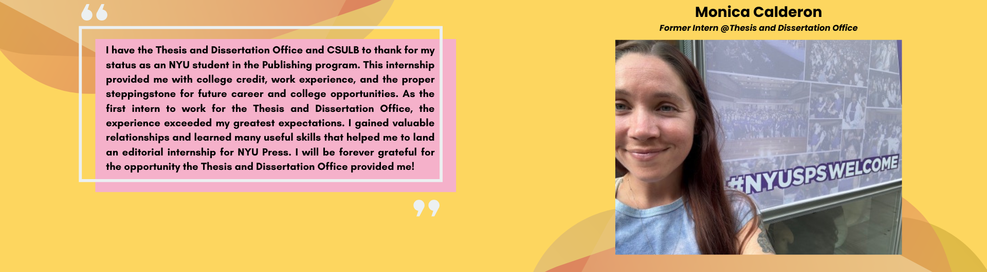 Monica Calderon Internship Testimonal