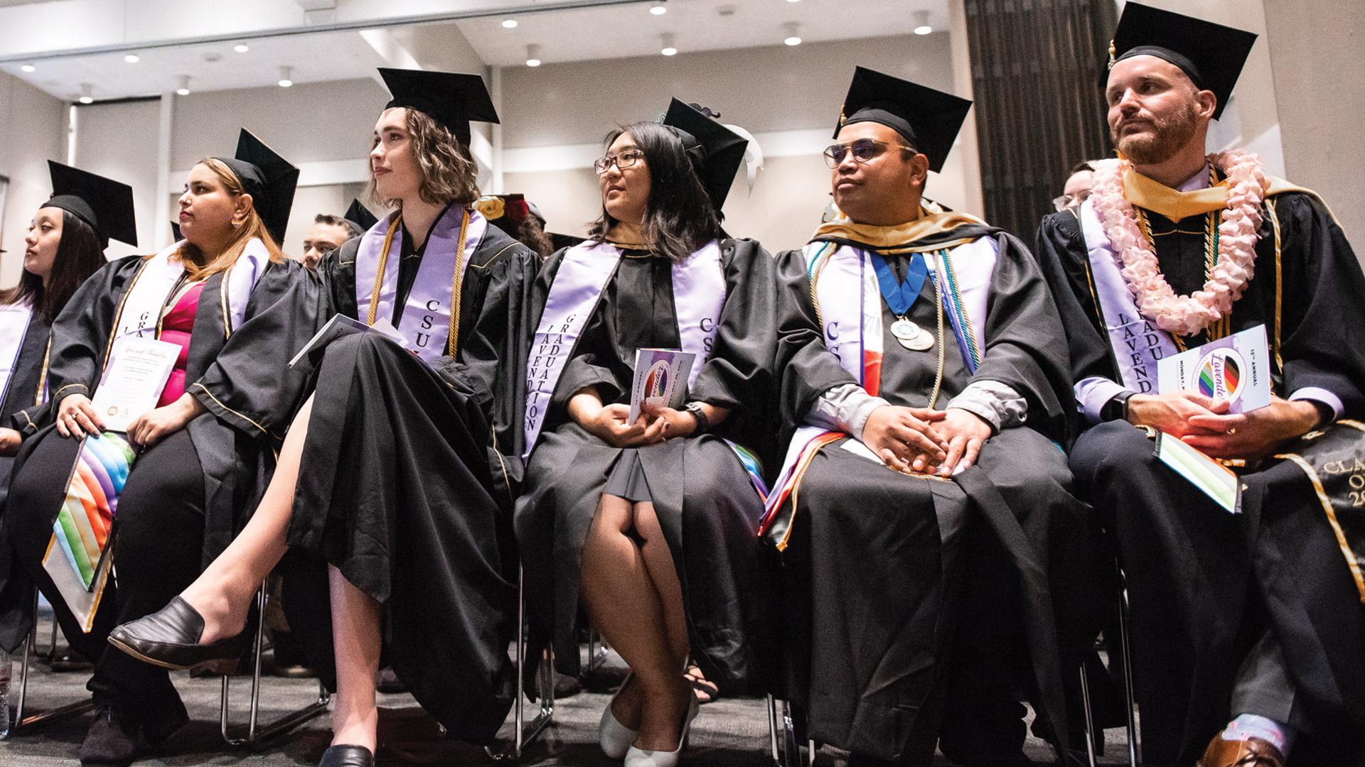 CSULB students at the Lavender graduation celebration