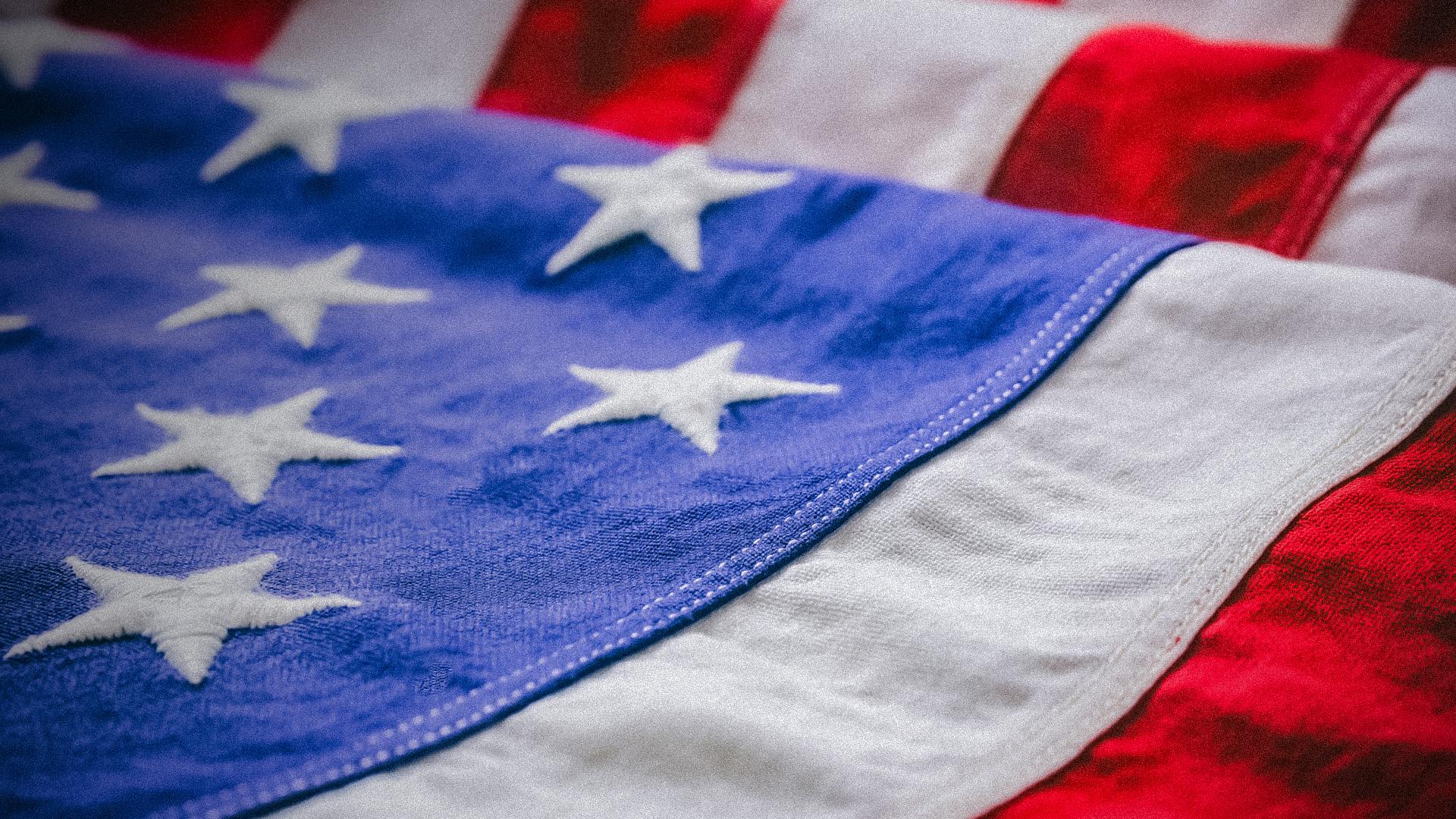 Fourth of July hero banner - Flag Image