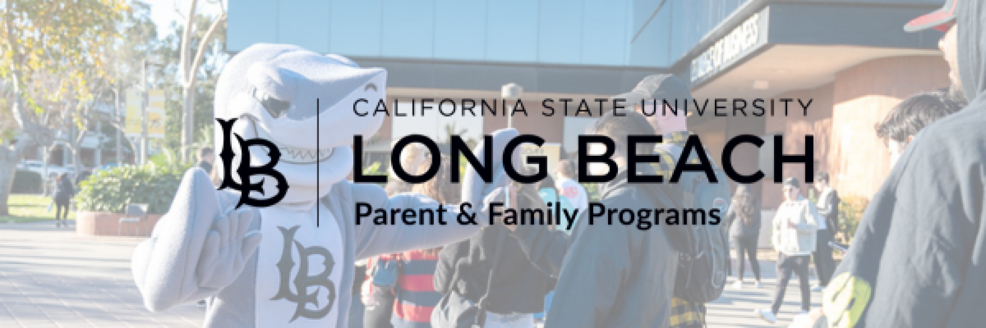 Elbee with families at a parent and family programs event