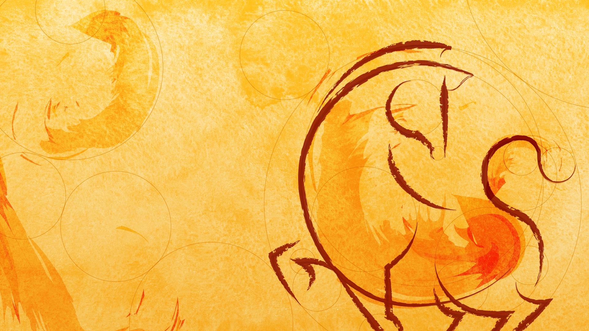 A stylized image of a horse for Lunar New Year