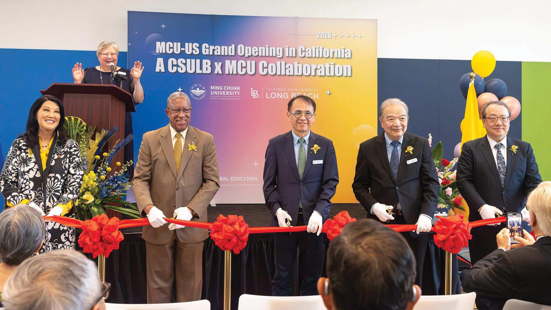 CSULB and Ming Chuan University Partnership Ribbon Cutting