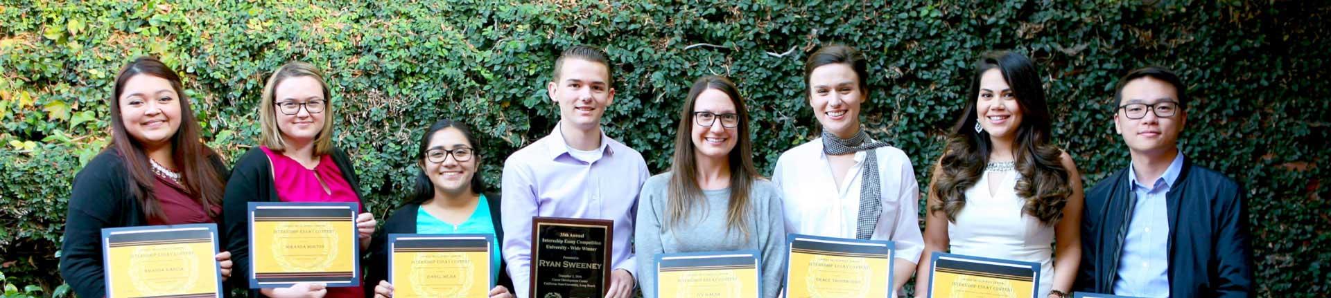 8 Student winners of the CDC Internship Essay Contest Scholarship