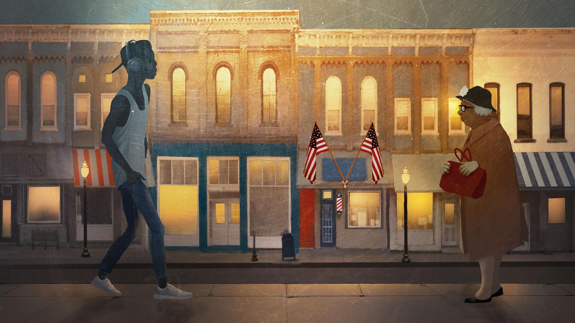 subtle tones of racism illustration