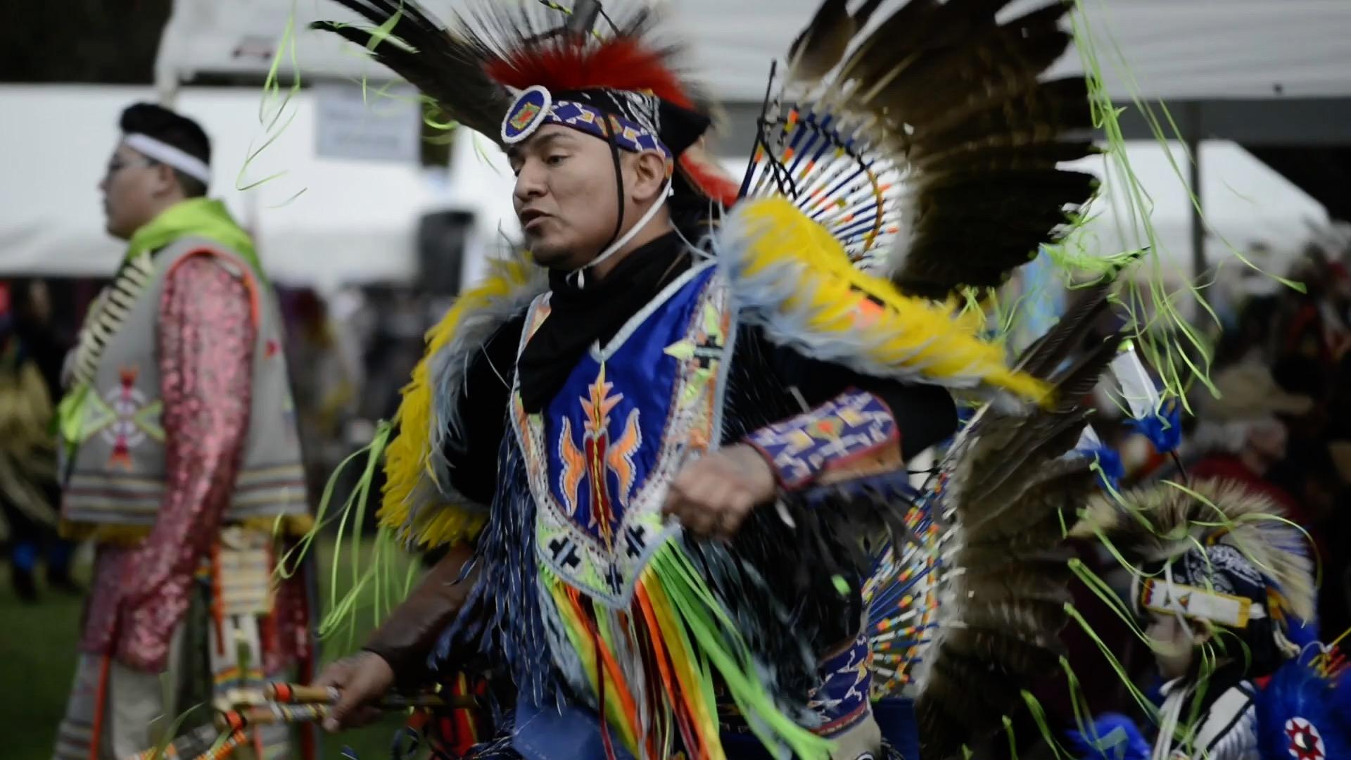 Dancer at annual Pow-Wow.