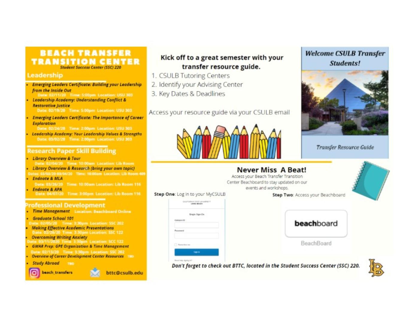 BTTC Spring 2020 Workshops - Slide 2