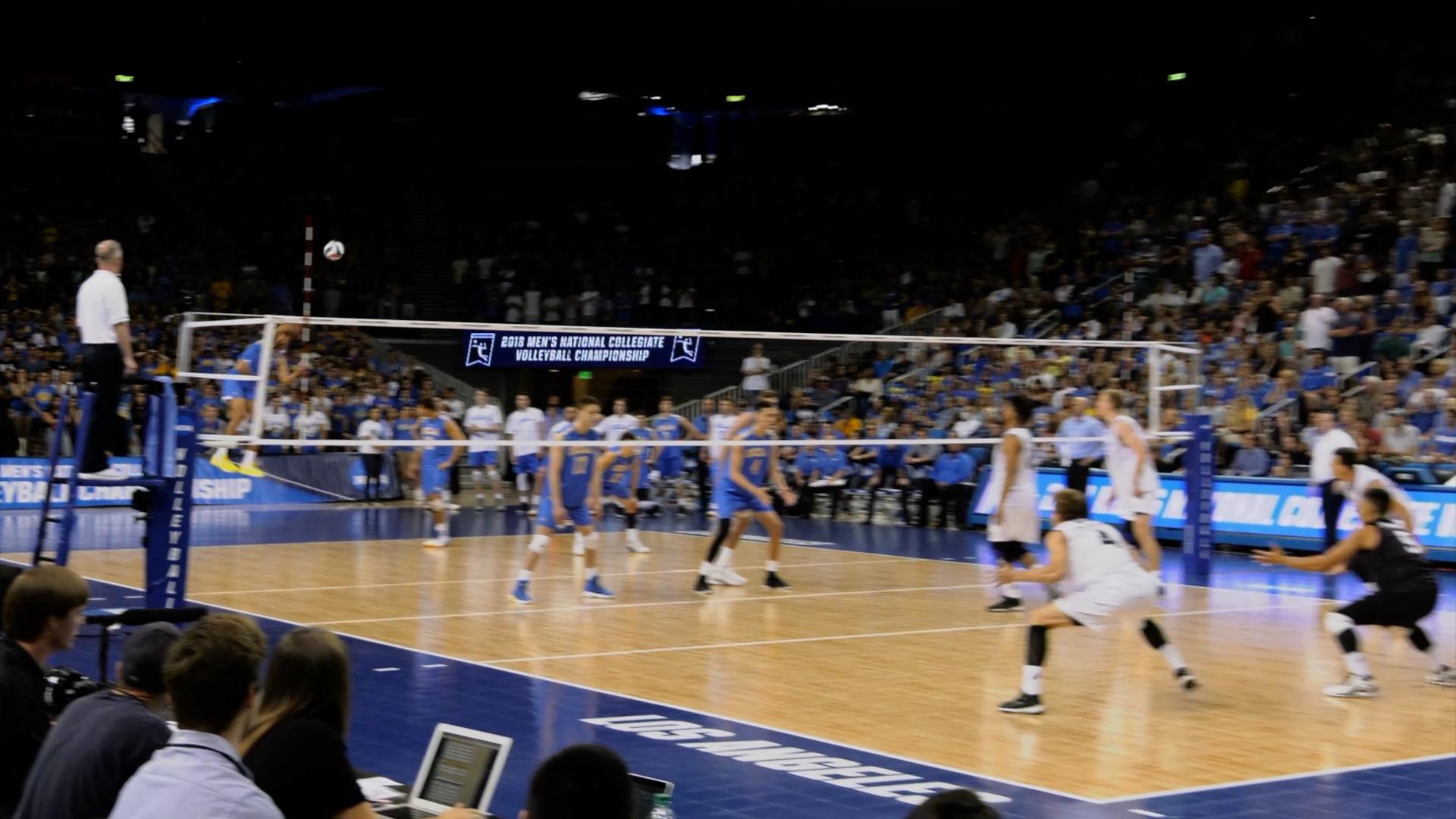 Volleyball team wins the National Championship.