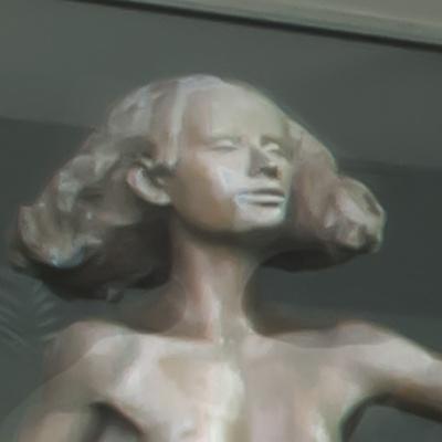 Image Filler: Image of a statue from the chest up 
