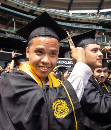 Graduate moves over tassel