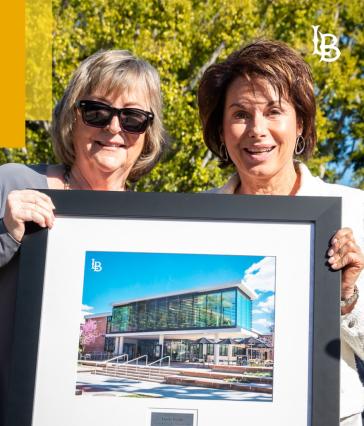 Jane Close Conoley and Louise Ukleja hold photo