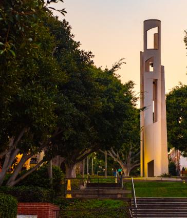CSULB campus in the evening