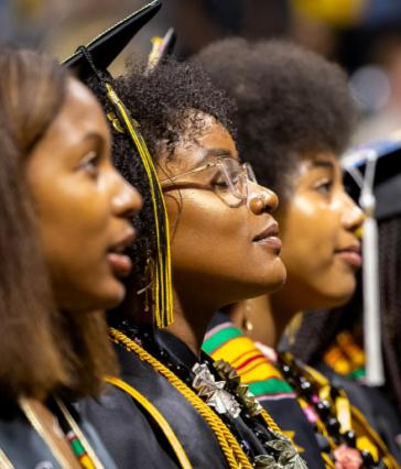 African American students during Cultural Graduation Celebration