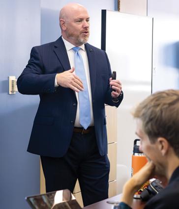 Marshall Thomas speaks during Vet Net Ally Awareness Program