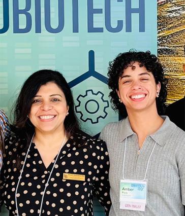 Professor Bhandari and Amber Peek
