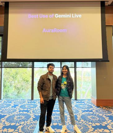 MSIS students Sejal Daterao and Harsha Vardhan  2026